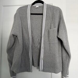 Alo - Tennis Club Sweater Knit Cardigan - Grey